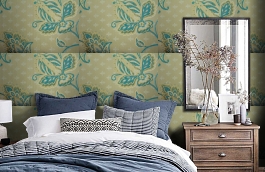 Обои 5 FEL-F фото в интерьере спальни превью