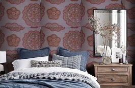 Обои 5-TF-P фото в интерьере спальни превью