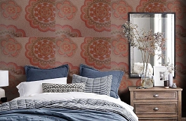 Обои 7-TF-P фото в интерьере спальни превью