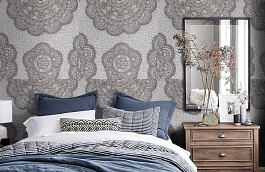 Обои 8-aur-p фото в интерьере спальни превью