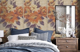 Обои 8CRE-F фото в интерьере спальни превью