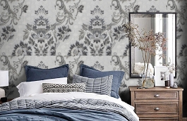 Обои AZZ-2D фото в интерьере спальни превью