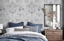 Обои AZZ-3D фото в интерьере спальни превью