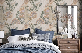 Обои AZZ-8D фото в интерьере спальни превью