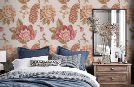 Обои AZZ-8P фото в интерьере спальни превью