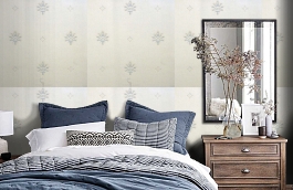 Обои nf-10g фото в интерьере спальни превью