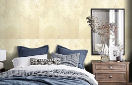 Обои nf-6d фото в интерьере спальни превью