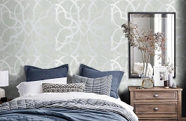 Обои MS 22 фото в интерьере спальни превью