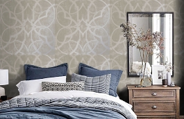 Обои MS 24 фото в интерьере спальни превью