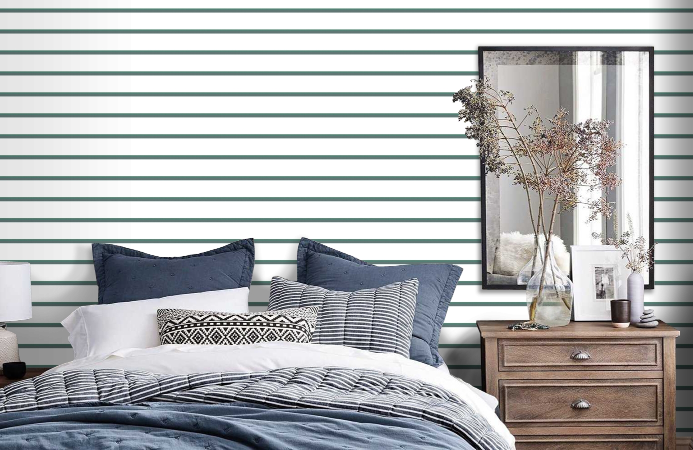 Обои 110/10049 фото в интерьере спальни