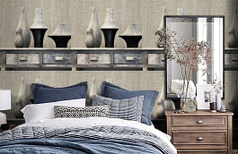 Обои OR404 фото в интерьере спальни превью