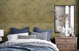 Обои 10lvd-a фото в интерьере спальни превью