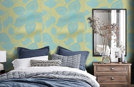 Обои 10PPV-A фото в интерьере спальни превью