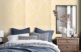 Обои 13CT-D фото в интерьере спальни превью