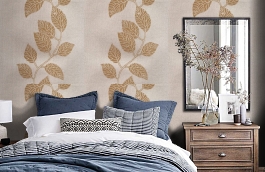 Обои 13PPV-D фото в интерьере спальни превью