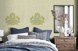 Обои 13VNG-G фото в интерьере спальни превью