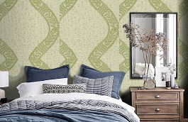 Обои 13VNG-T фото в интерьере спальни превью