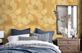 Обои 15PPV-B фото в интерьере спальни превью