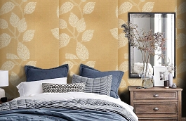 Обои 16PPV-D фото в интерьере спальни превью