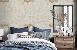 Обои 17VNG-G фото в интерьере спальни превью