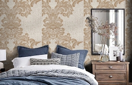 Обои 17VNG-O фото в интерьере спальни превью