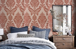 Обои 1CT-D фото в интерьере спальни превью