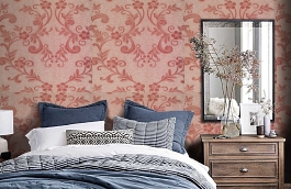 Обои 1CT-G фото в интерьере спальни превью