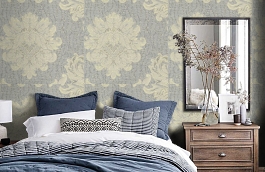 Обои 21VNG-D фото в интерьере спальни превью