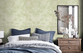 Обои 52CT-G фото в интерьере спальни превью