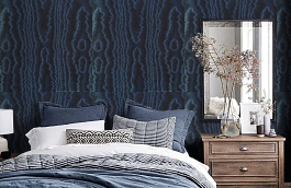 Обои 60NG-M фото в интерьере спальни превью