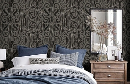 Обои 61D фото в интерьере спальни превью