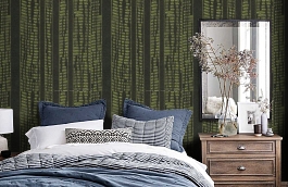 Обои 62R фото в интерьере спальни превью