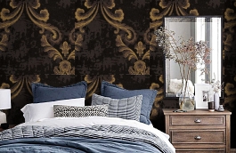 Обои 63F фото в интерьере спальни превью