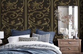 Обои 64NG-C фото в интерьере спальни превью