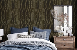 Обои 64NG-M фото в интерьере спальни превью