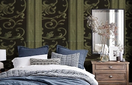 Обои 65NG-C фото в интерьере спальни превью