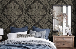 Обои 65T фото в интерьере спальни превью