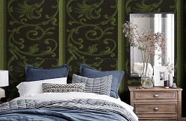 Обои 67NG-C фото в интерьере спальни превью