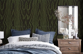 Обои 67NG-M фото в интерьере спальни превью