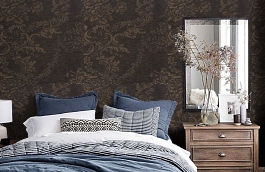 Обои 69NG-D фото в интерьере спальни превью