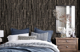 Обои 69S фото в интерьере спальни превью