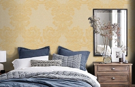 Обои 6VNG-D фото в интерьере спальни превью