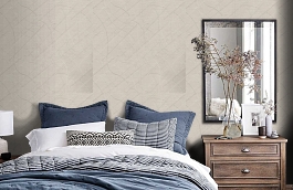 Обои 7-SCTR-F фото в интерьере спальни превью