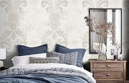 Обои 71F фото в интерьере спальни превью