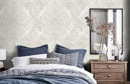 Обои 71V фото в интерьере спальни превью