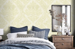 Обои 75T фото в интерьере спальни превью