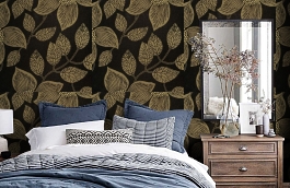 Обои 7PPV-A фото в интерьере спальни превью