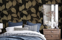 Обои 7PPV-C фото в интерьере спальни превью