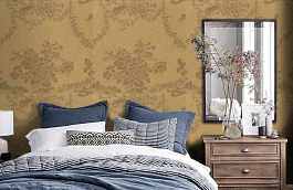 Обои 89AF-D фото в интерьере спальни превью