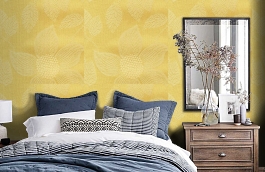 Обои 9PPV-A фото в интерьере спальни превью